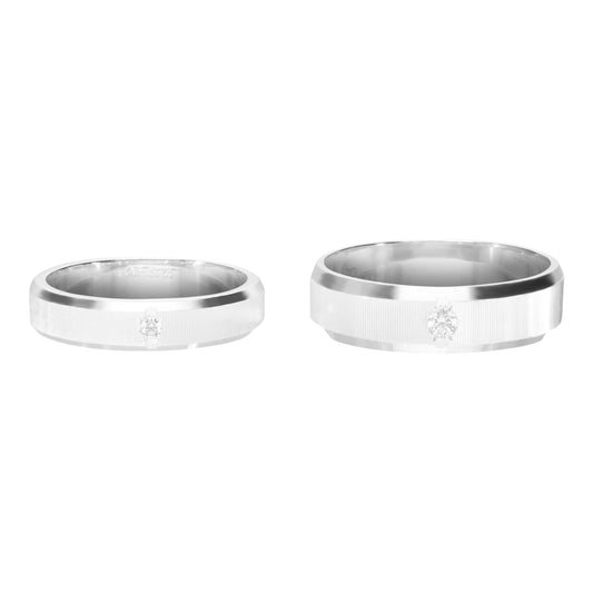 Anillo de matrimonio mate en plata .925 (Tiempo de elaboración 4 semanas)