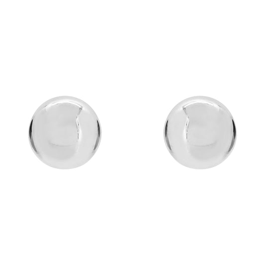 Aretes de bola en plata de ley