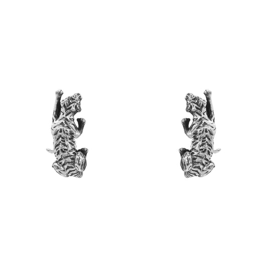 Anillo tigre mini oxidado en plata de ley