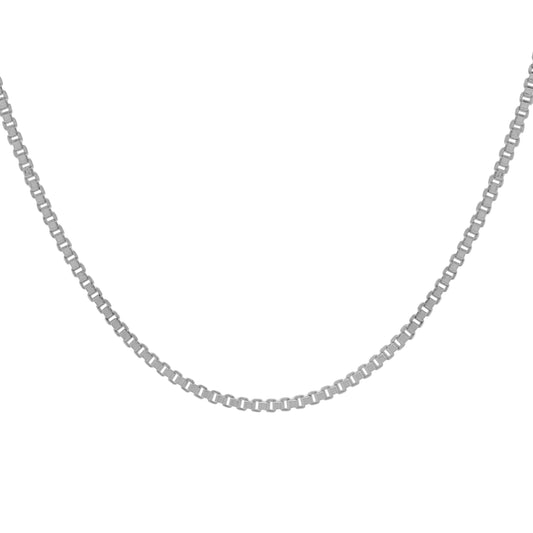 Cadena veneciana en plata de ley