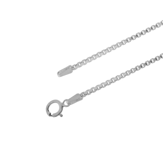 Cadena veneciana en plata de ley