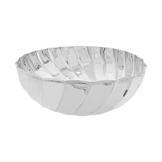 Centro de mesa gallones en plata de ley