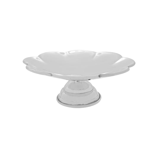 Centro de mesa flor en plata de ley