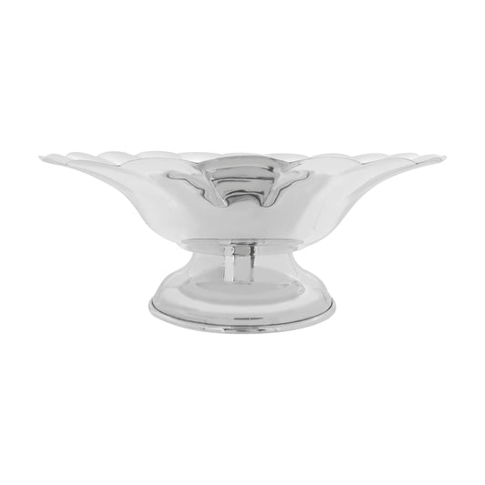 Centro de mesa hondo en plata de ley