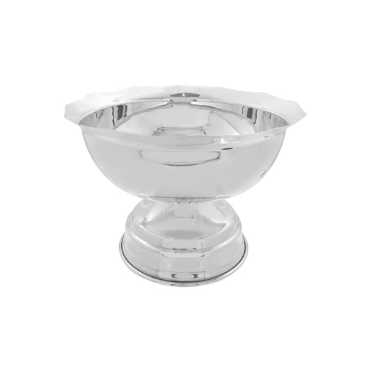 Centro de mesa hondo en plata de ley