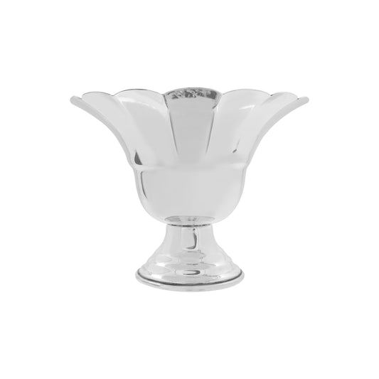 Centro de mesa diseño de flor en plata de ley