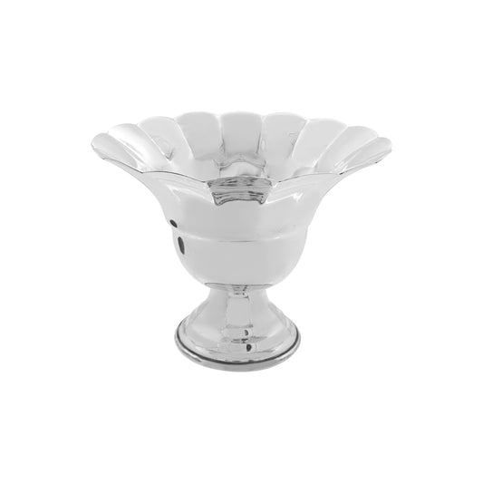 Centro de mesa diseño de flor en plata de ley