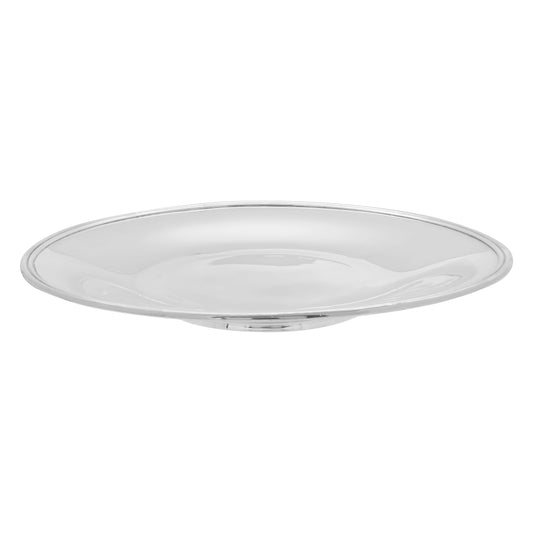 Centro de mesa redondo en plata de ley