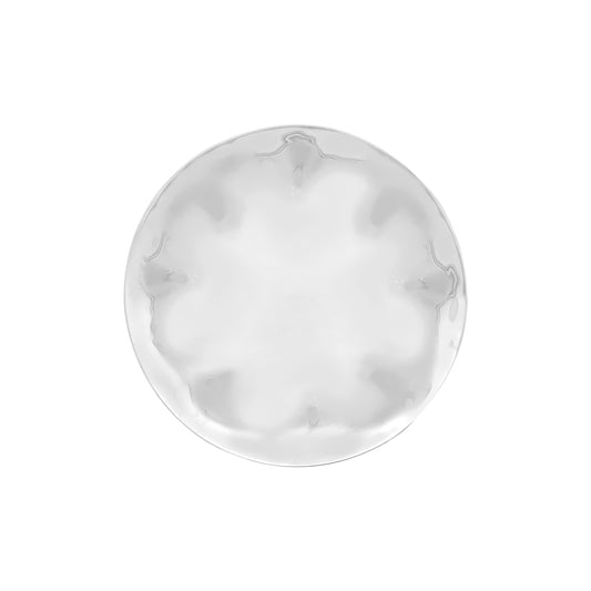 Centro de mesa liso en plata de ley