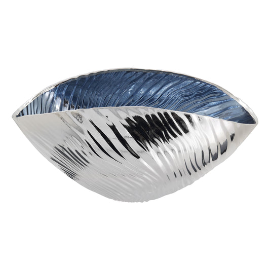 Centro de mesa en plata de ley y cristal