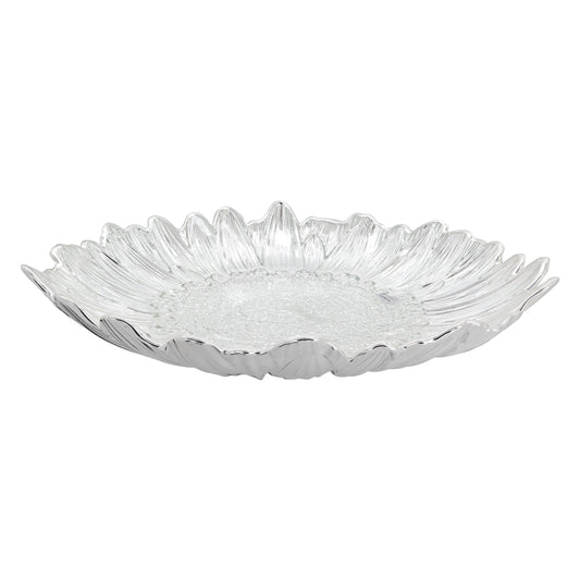 Centro de mesa girasol en plata de ley