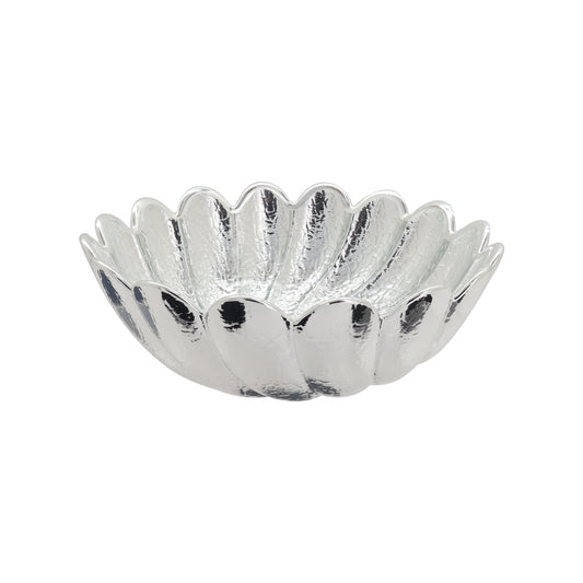 Centro de mesa elegante en plata de ley