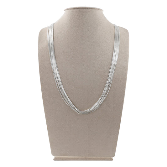 Collar elegante 20 hilos en plata de ley