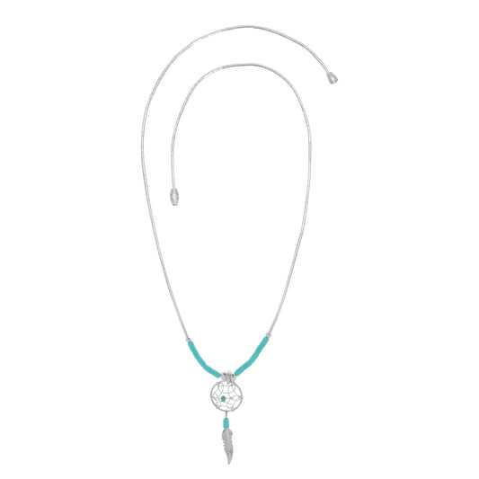 Collar con dije atrapasueños plata .925
