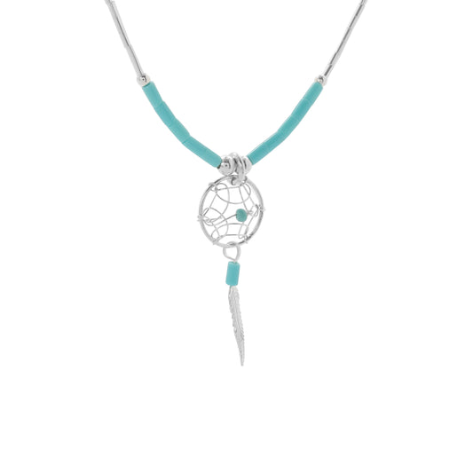 Collar con dije atrapasueños plata .925