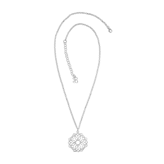 Collar mandala en plata