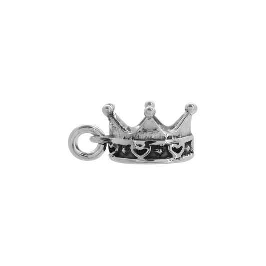 Charm corona en plata de ley