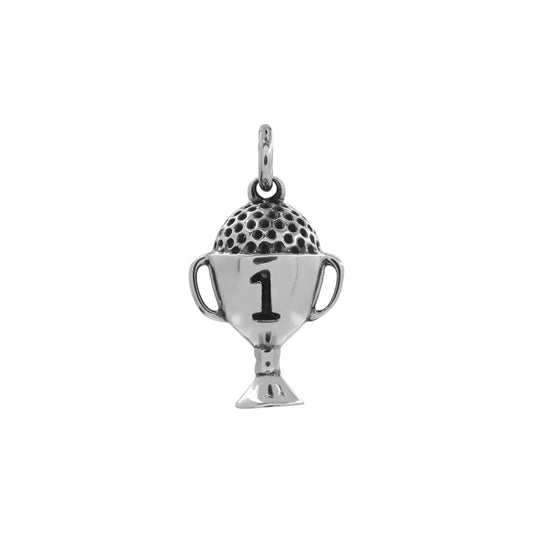 Dije copa de golf en plata de ley