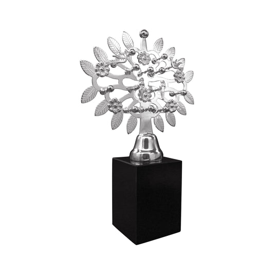 Árbol de la vida plata .925 con base Obsidiana