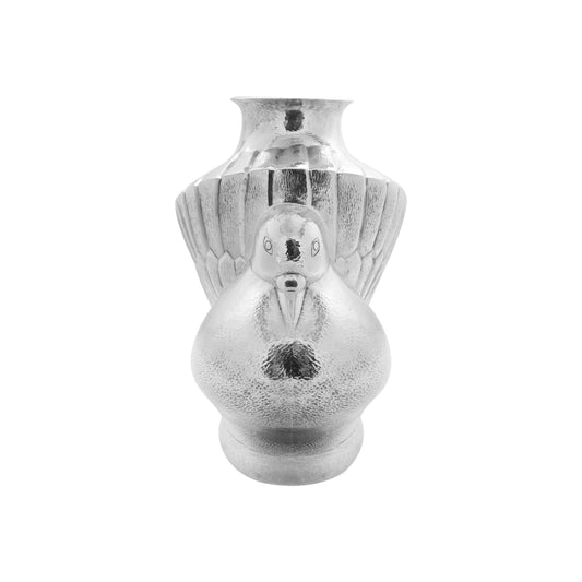 Jarrón figura de pichón en plata de ley .999