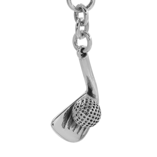 Llavero palo de golf en plata de ley