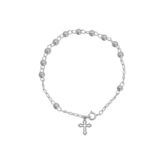 Misterio decenario con Cruz plata de ley