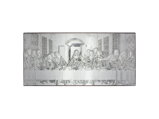 Cuadro decorativo de ultima cena en baño de plata