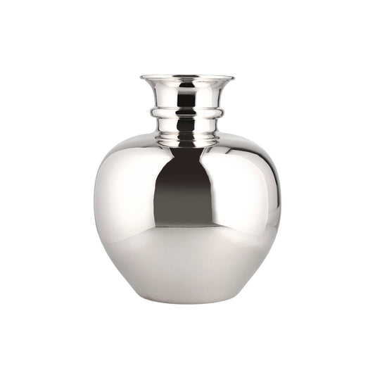 Olla mazahua en baño de niquel