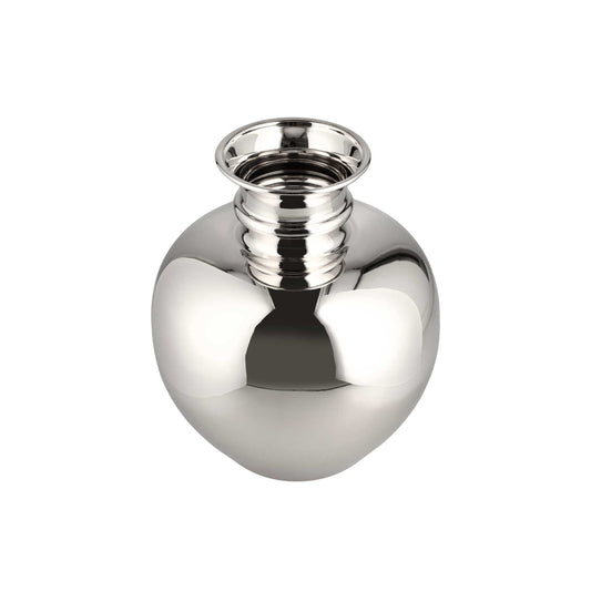 Olla mazahua en baño de niquel