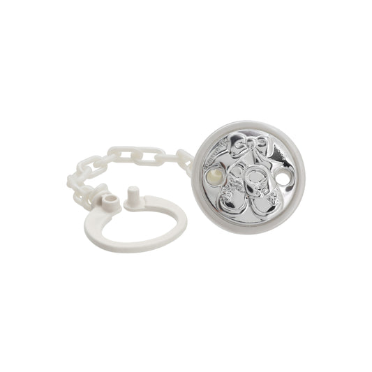 Pinza portachupon en baño de plata