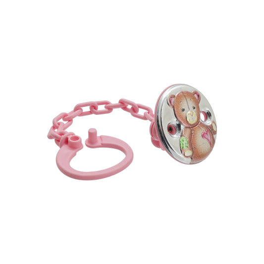 Pinza portachupon en baño de plata