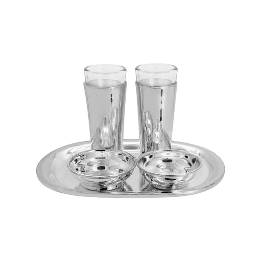 Juego tequilero en baño de plata