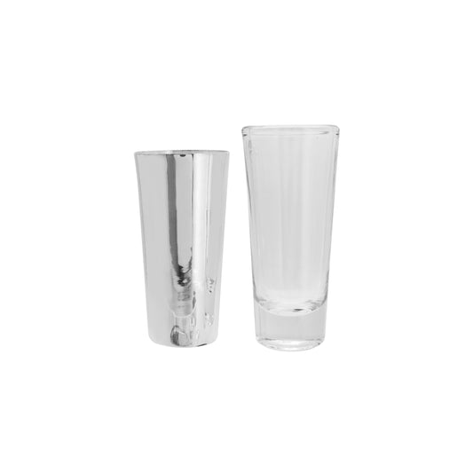 Juego tequilero en baño de plata