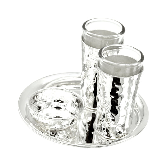 Juego tequilero martillado baño de plata