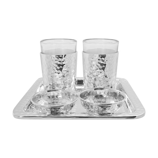 Juego tequilero en baño de plata