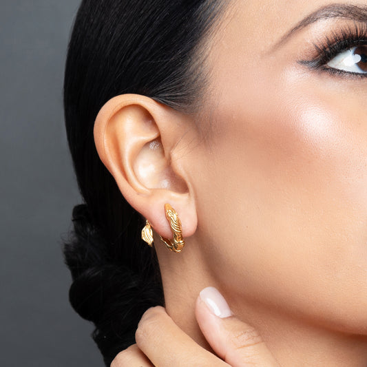 Aretes Caballo oro 14k con diamantes