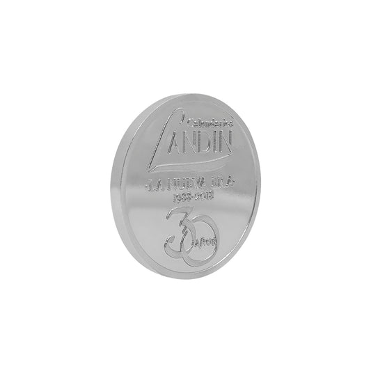 Moneda personalizada en plata  (Imagen ilustrativa, no disponible para su venta)