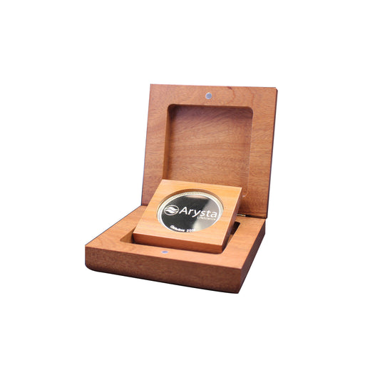 Moneda personalizada con estuche  (Imagen ilustrativa, no disponible para su venta)