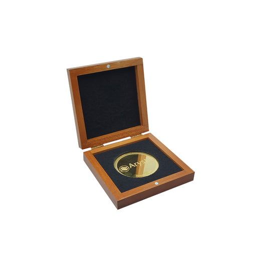 Moneda personalizada con estuche  (Imagen ilustrativa, no disponible para su venta)