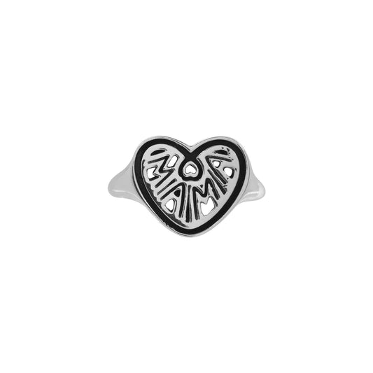 Anillo mamá en plata de ley