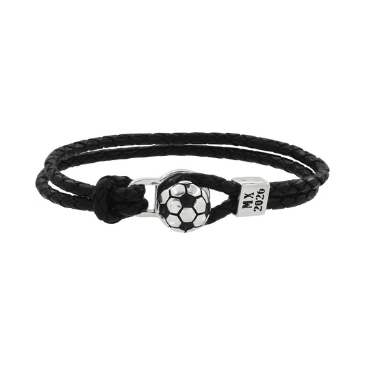 Pulsera balón mundial en plata de ley .925