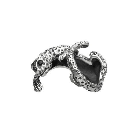 Anillo Jaguar plata .925 con ojos Zafiro