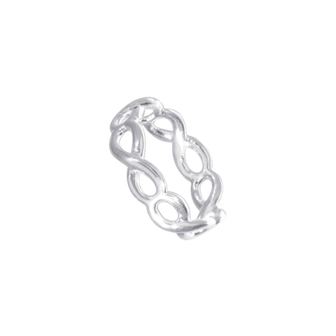 Anillo Infinito en plata de ley