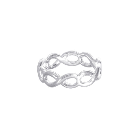 Anillo Infinito en plata de ley