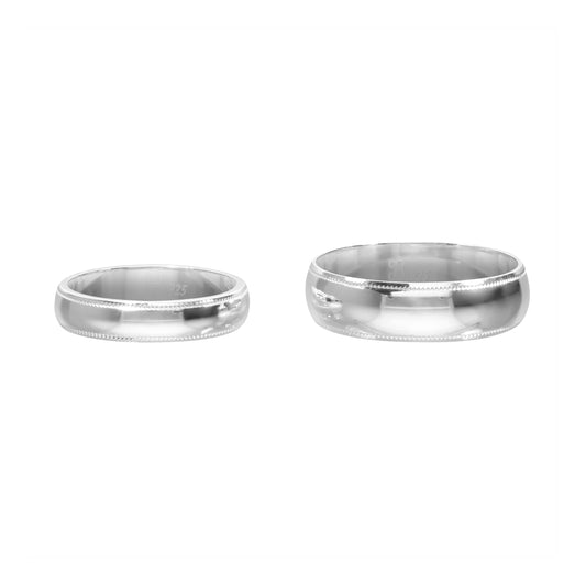 Anillo de matrimonio liso en plata .925 (Tiempo de elaboración 4 semanas)