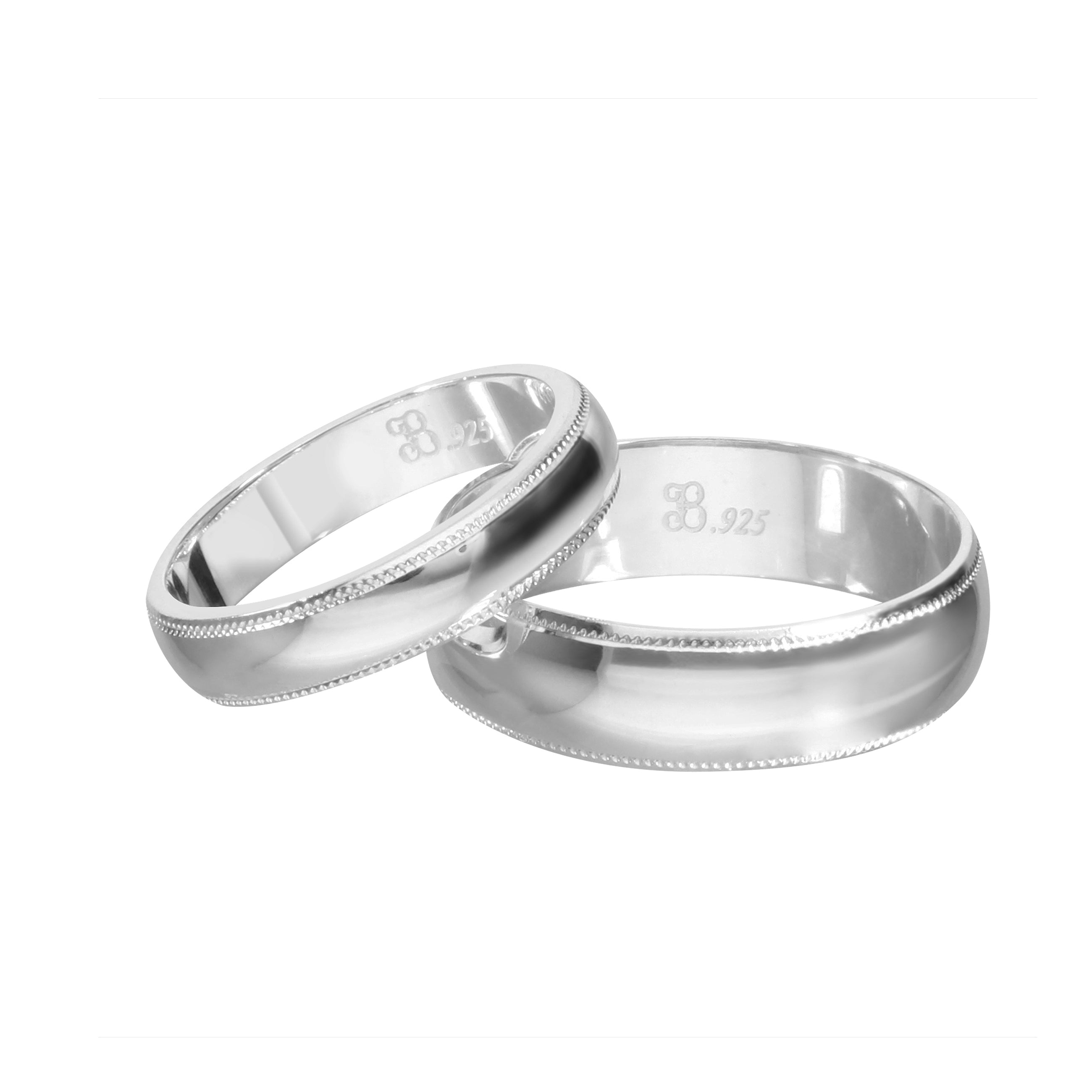 Anillo de matrimonio liso en plata (Tiempo de elaboración