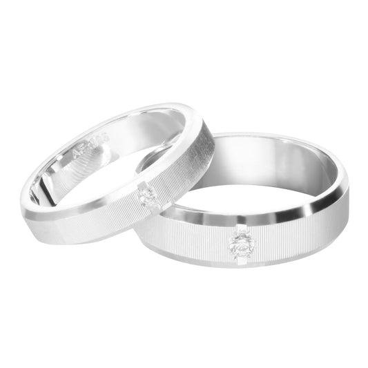 Anillo de matrimonio mate en plata .925 (Tiempo de elaboración 4 semanas)
