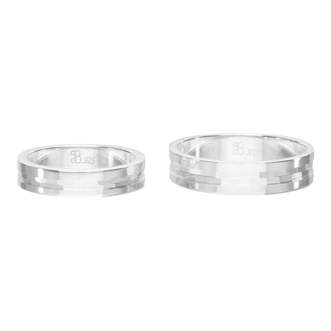 Anillo de matrimonio con detalles en plata .925 (Tiempo de elaboración 4 semanas)