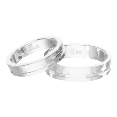 Anillo de matrimonio con detalles en plata .925 (Tiempo de elaboración 4 semanas)