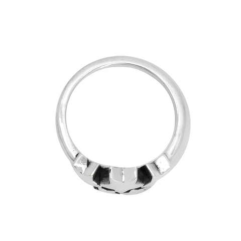 Anillo de estrellas acabado oxidado en plata .925